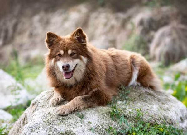Cachorro que parece lobo Lapphund