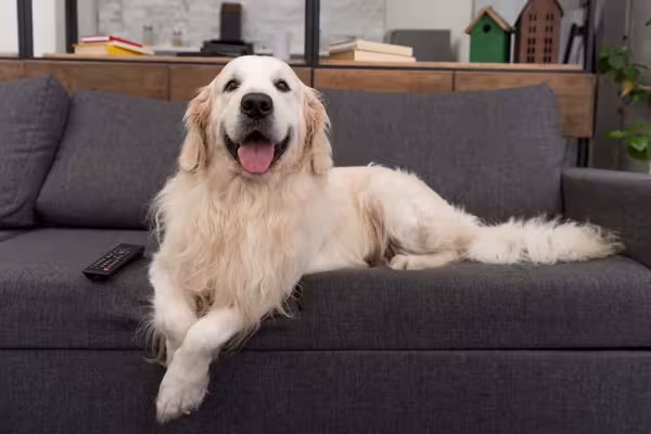 O Golden Retriever é um animal muito dócil e carinhoso