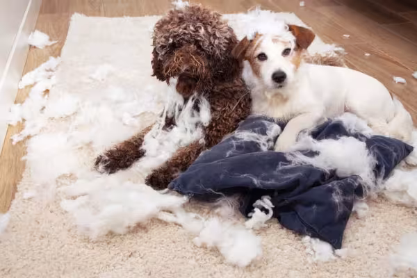 A foto de cachorro sendo flagrado após a bagunça é um clássico da internet