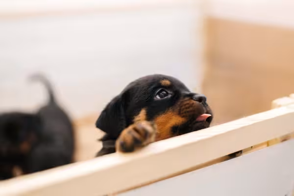 O cachorro Rottweiler manso depende muito da criação recebida nos primeiros meses de vida