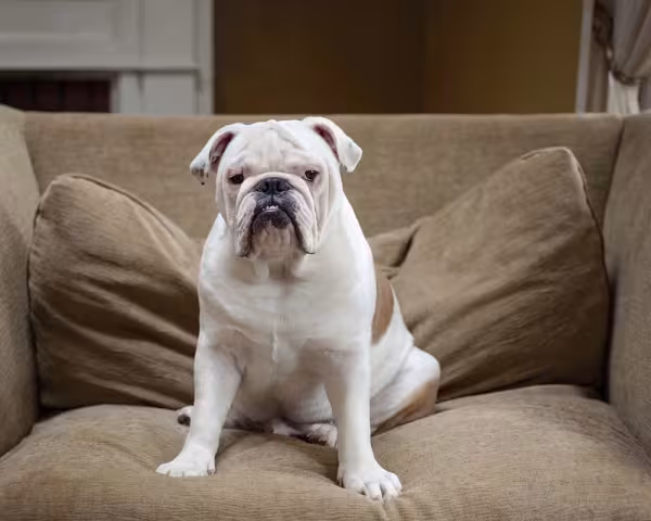 Bulldog Americano é um cão que gosta de estar pertinho da família
