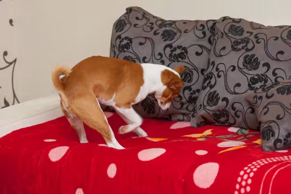 É comum o cachorro cavando antes de deitar em uma superfície