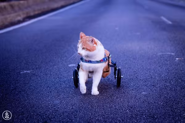 Gato com deficiência também é cheio de disposição e amor para dar (e receber). Esse é o Maguila!