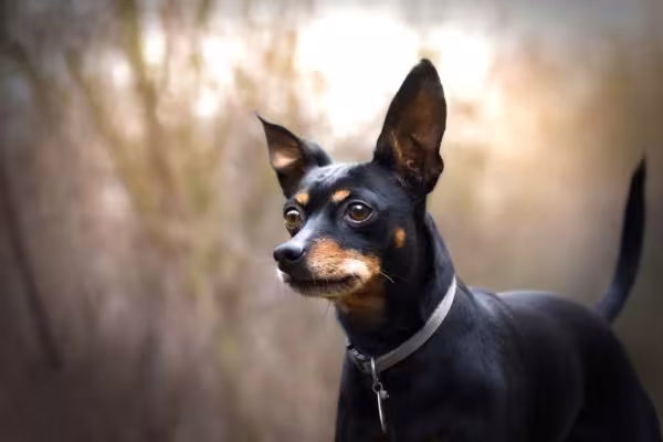 O fama de Pinscher bravo tem muito a ver com o fato do cão estar sempre alerta e pronto para defender a família