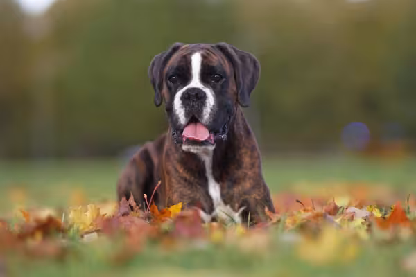 Boxer com língua para fora