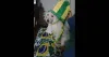 A Bel entrou no clima de comemoração com direito a chapéu e um colar verde e amarelo