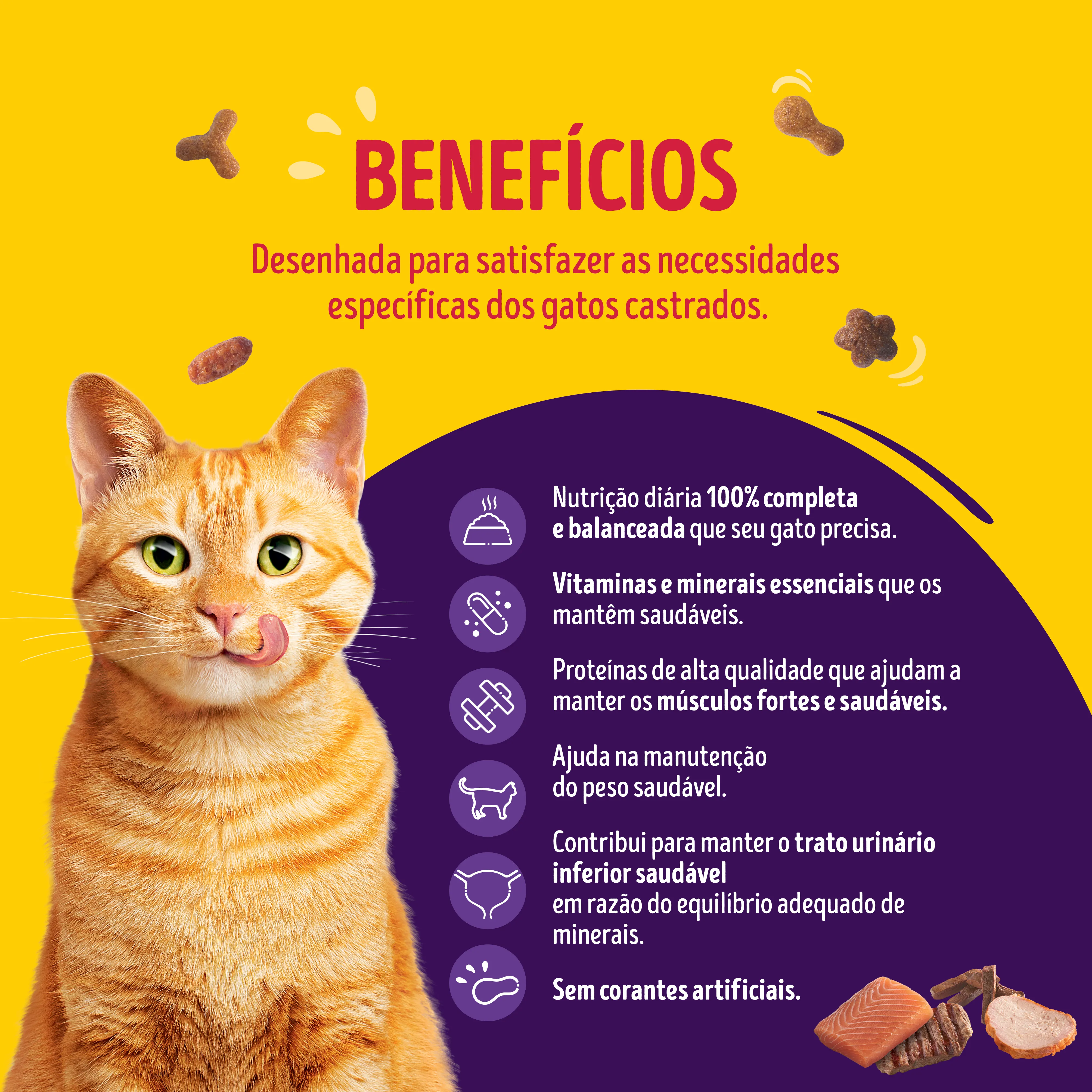 Friskies Gatos Castrados: ração para gatos | Purina Brasil